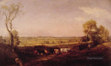 地味なシーン Painting - デダム・ベールの朝のロマンチックな風景 ジョン・コンスタブル